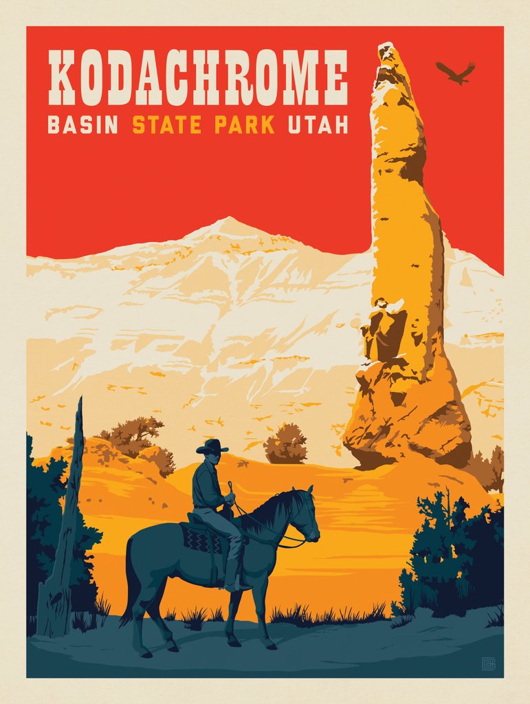 Kodachrome Basin State Park, Utah - Metal Sign - Artwork