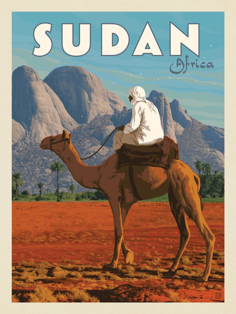 Sudan, Africa - Postcards - Artwork