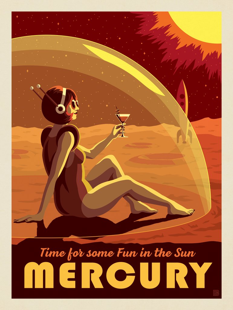 Mercury: Fun In The Sun - Canvas - Artwork