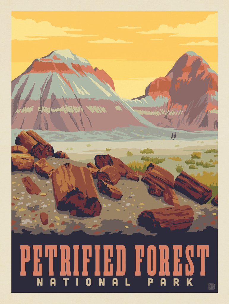 Petrified Forest National Park: Painted Hills - Canvas - Artwork