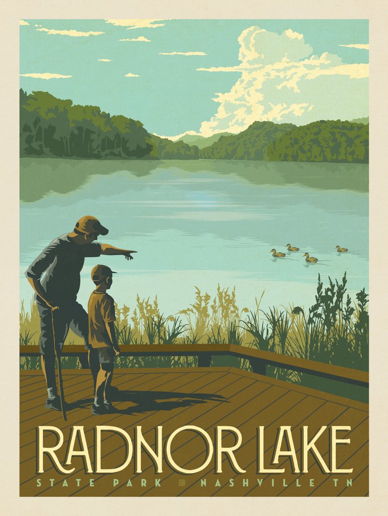 Radnor Lake: Summer - Metal Sign - Artwork