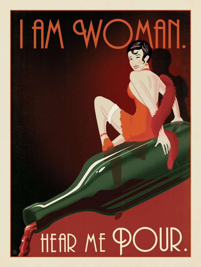 I am Woman. Hear Me Pour. - Canvas - Artwork