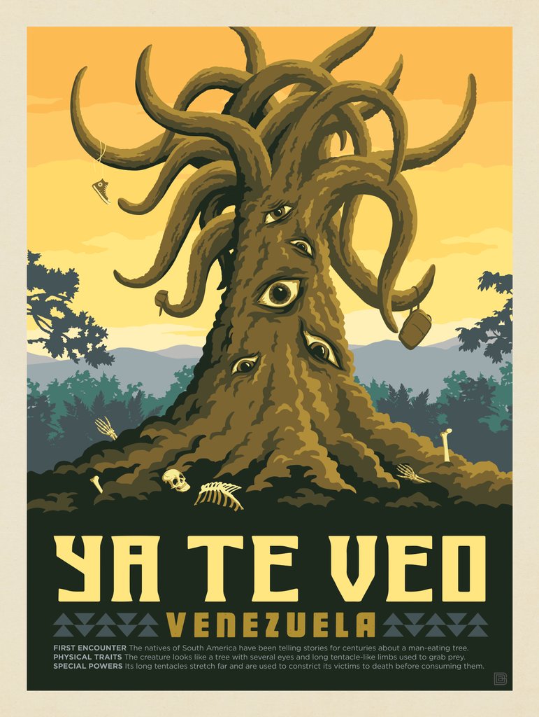 Mythical Creatures: Ya-Te-Veo - Art Print - Artwork