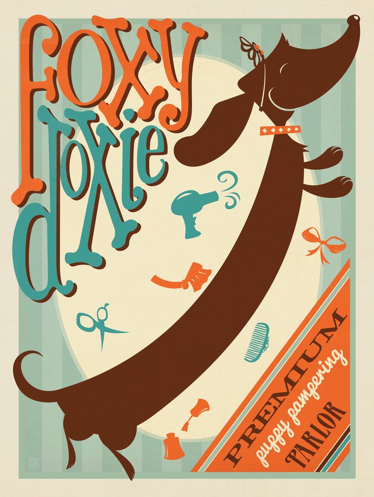 Foxie Doxie Salon - Notecards - Artwork