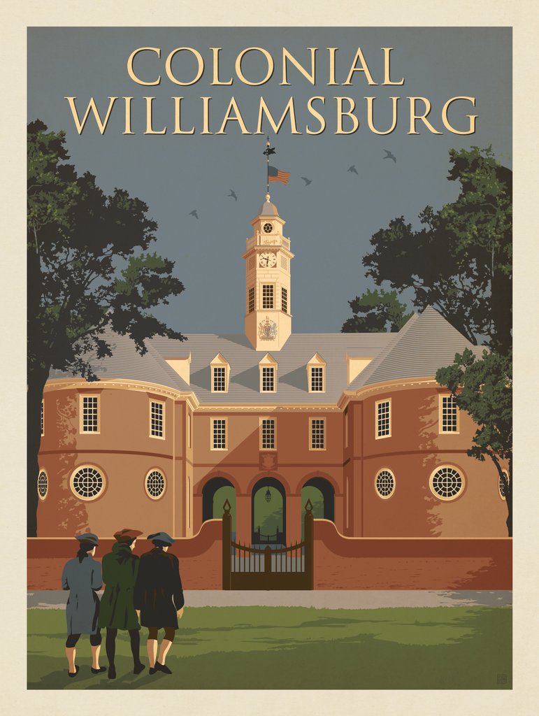Williamsburg, VA: Capitol Building - Notecards - Artwork