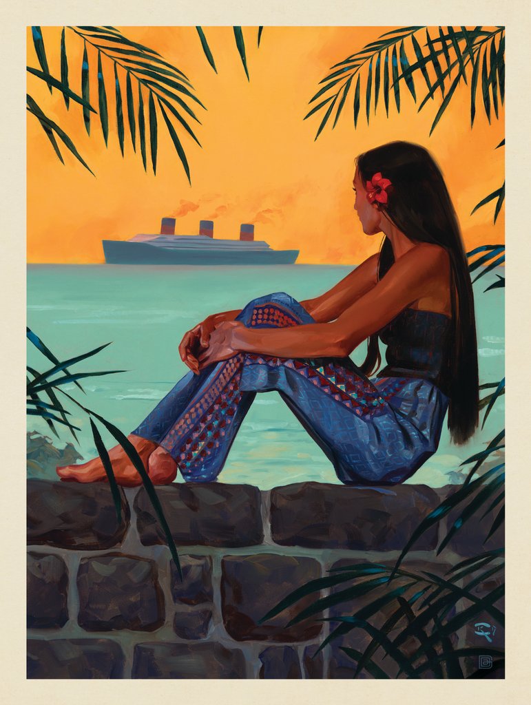Oil Painting: Dream Boat - Notecards - Artwork