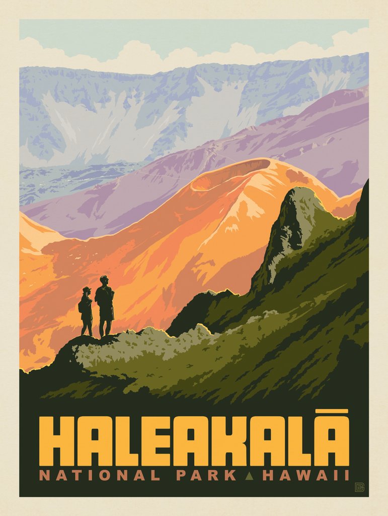 Haleakala National Park: Crater View - Notecards - Artwork
