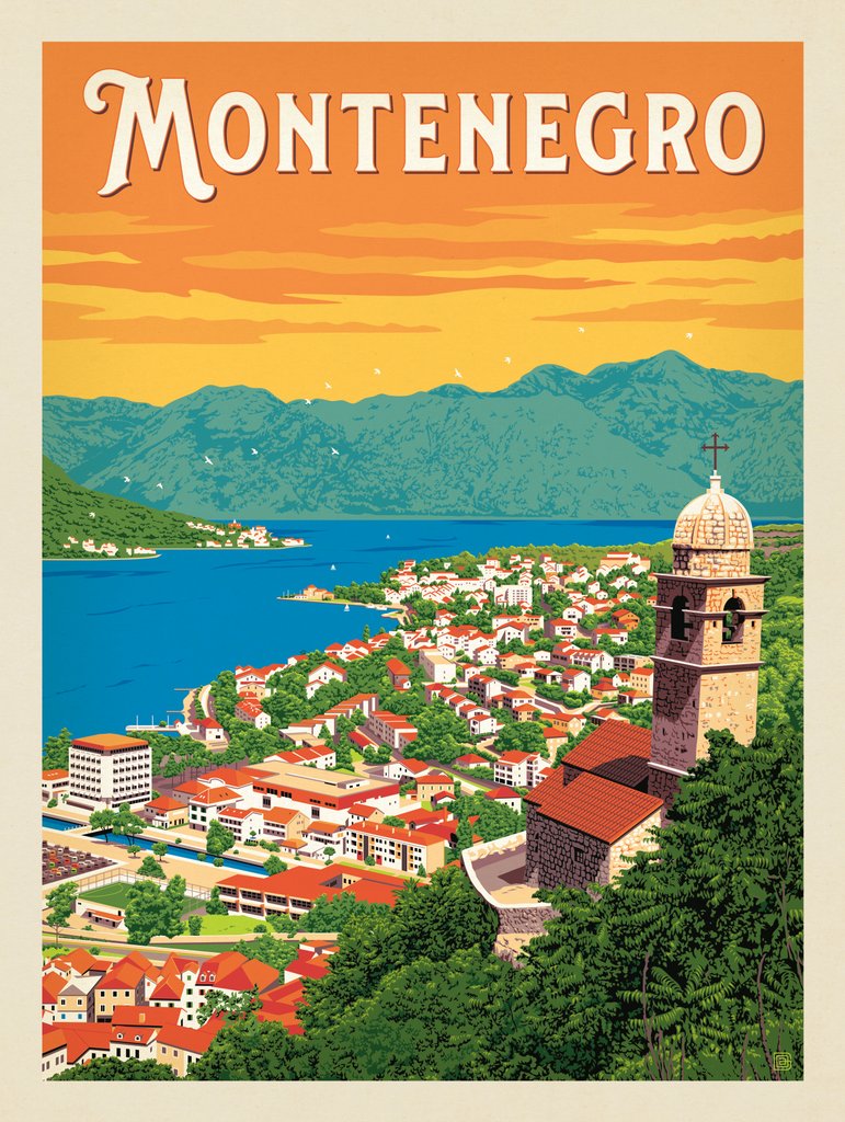 Montenegro - Canvas - Artwork