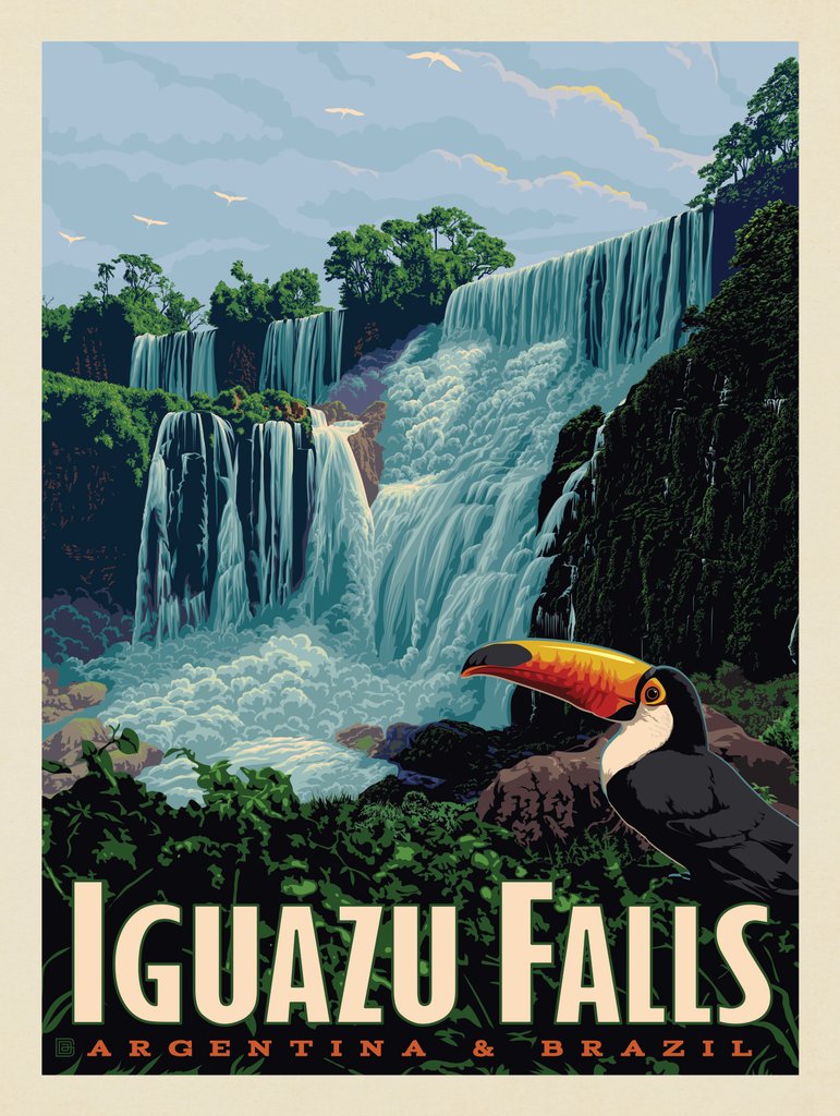 Iguazú Falls: Argentina & Brazil - Art Print - Artwork