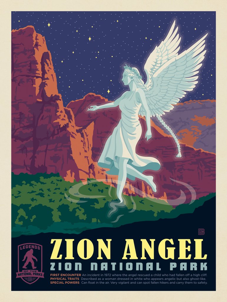 Legends Of The National Parks: Zion's Angel - Canvas - Artwork