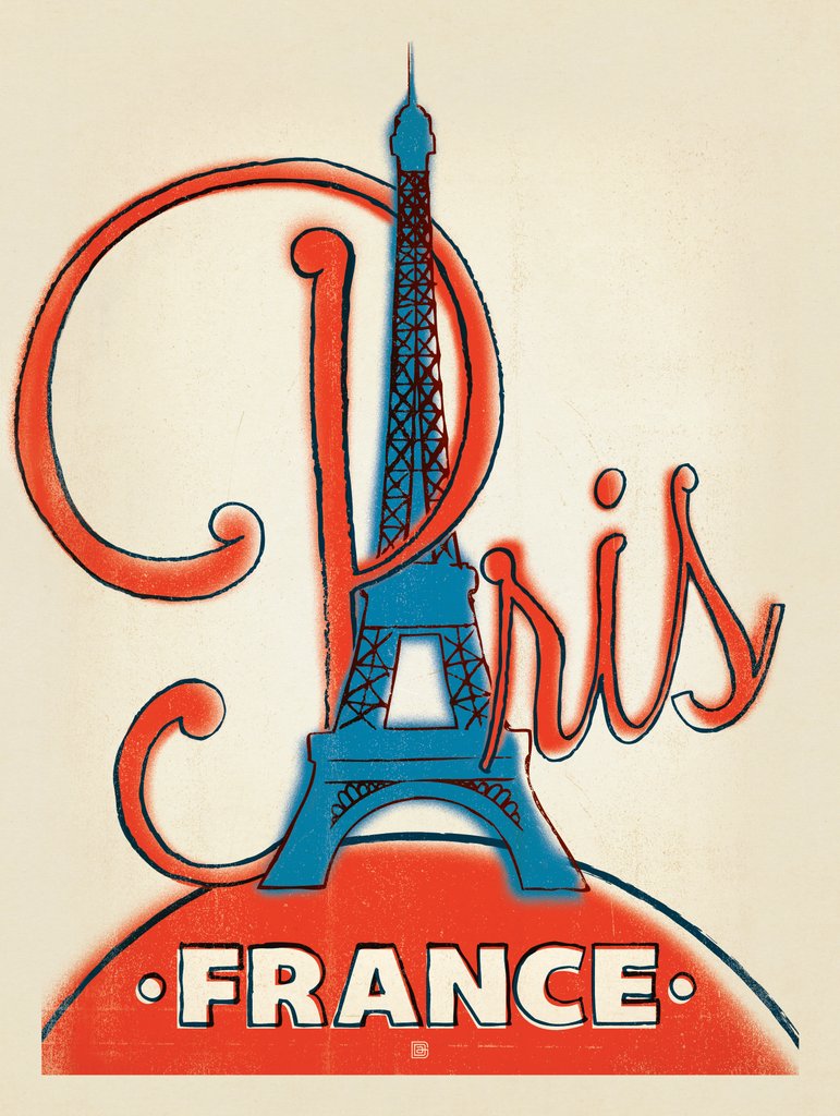 France: Paris, 1960s - Postcards - Artwork