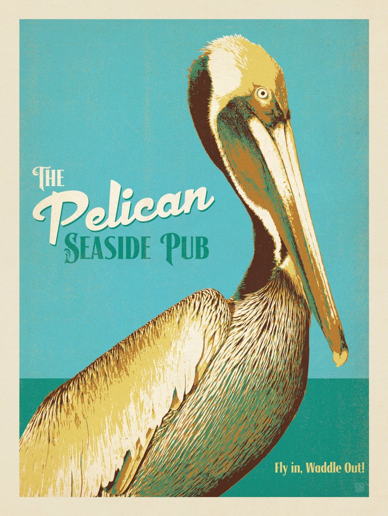 Pelican Pub - Postcards - Artwork