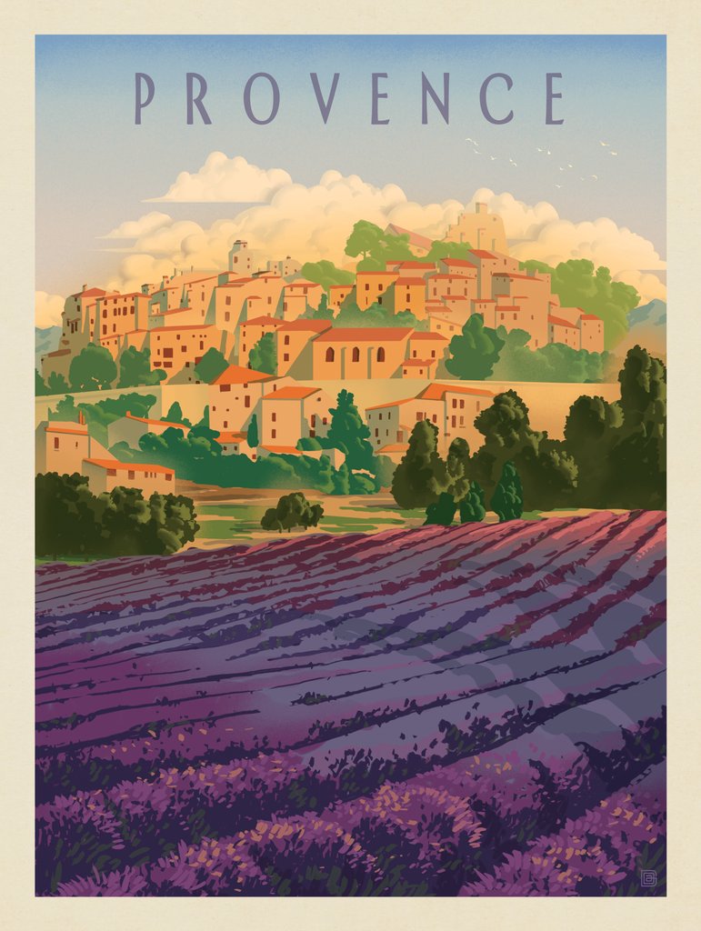 France: Provence In The Afternoon - Art Print - Artwork