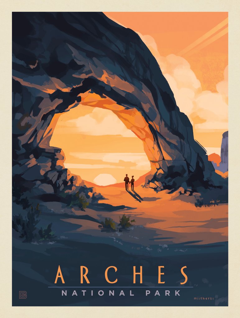 Arches National Park: Daybreak - Notecards - Artwork