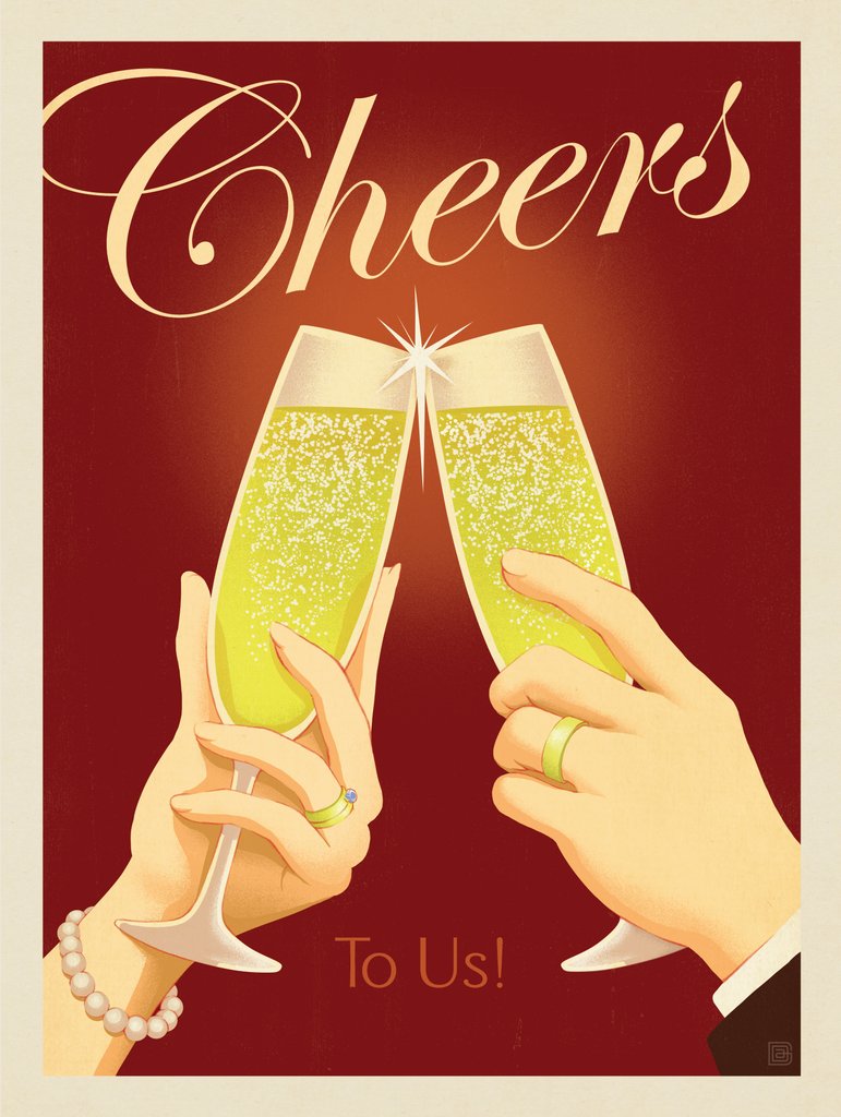 Cheers To Us! - Canvas - Artwork