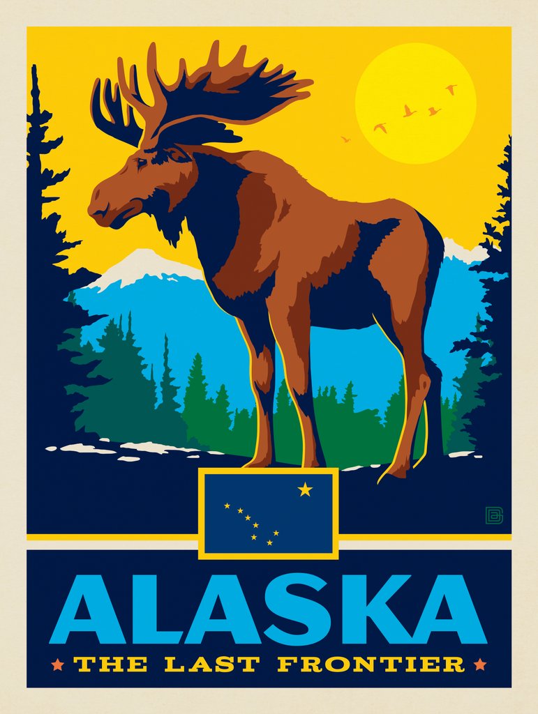 Alaska State Pride - Art Print - Artwork