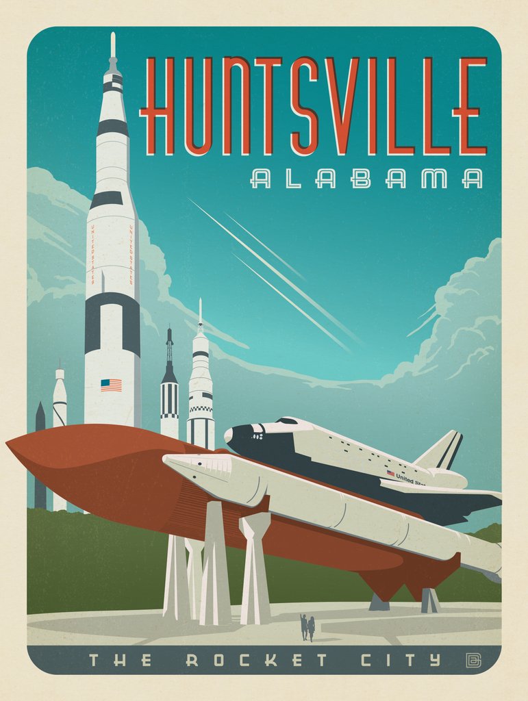 Huntsville, Alabama - Art Print - Artwork