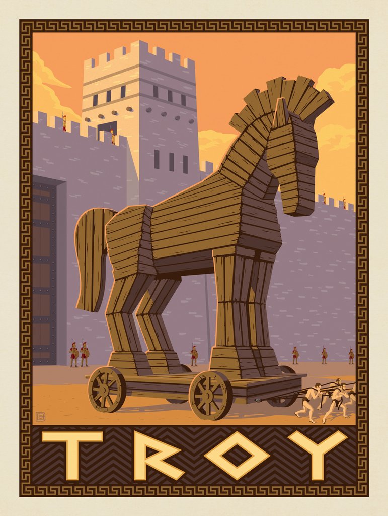 Troy: Gift Of The Trojan Horse - Canvas - Artwork