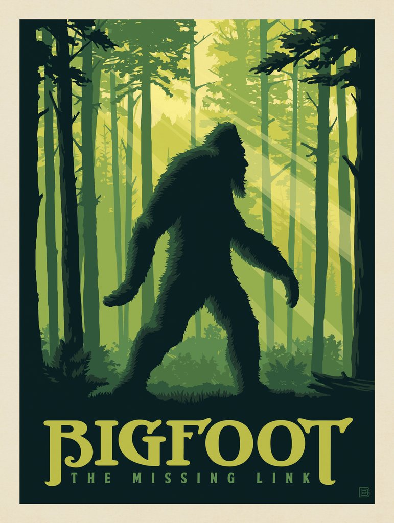 Bigfoot: The Missing Link - Notecards - Artwork