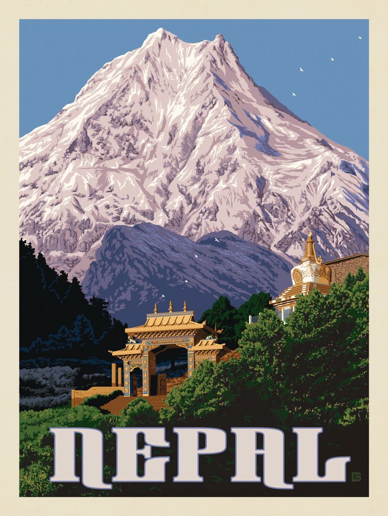 Nepal - Canvas - Artwork