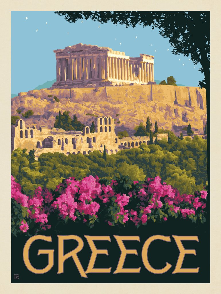 Greece: The Parthenon - Art Print - Artwork