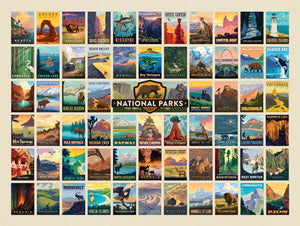 63 Image National Park Print (Horizontal)
