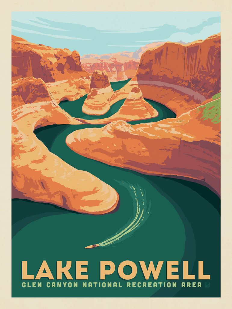 Lake Powell, Arizona/Utah - Notecards - Artwork