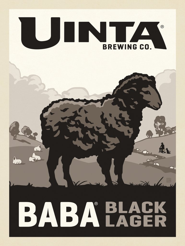 Baba Black Lager (Vertical) - Art Print - Artwork
