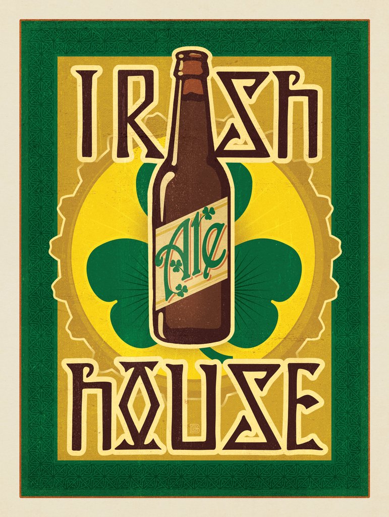 Irish Ale House - Art Print - Artwork
