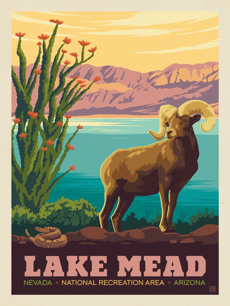 Lake Mead National Recreation Area, AZ - Canvas - Artwork