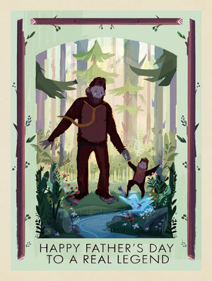 A Greeting Card: Happy Father's Day (Bigfoot)