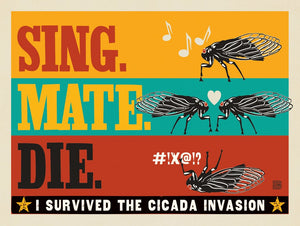 Cicada Invasion: Sing. Mate. Die. (Horizontal)