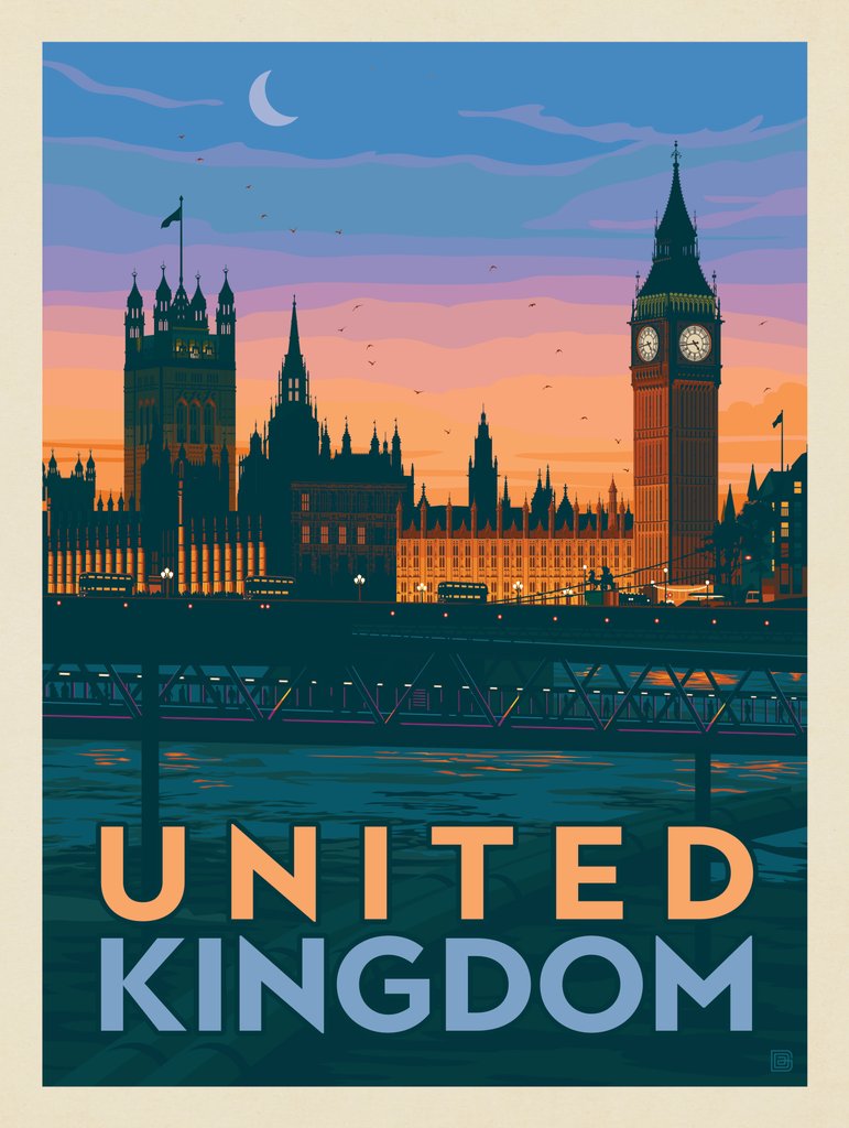 United Kingdom: Westminster Palace - Canvas - Artwork