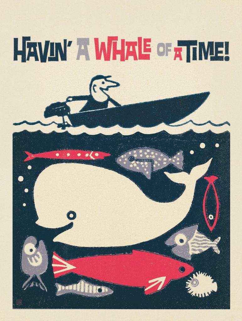 Having a Whale of a Time! - Notecards - Artwork