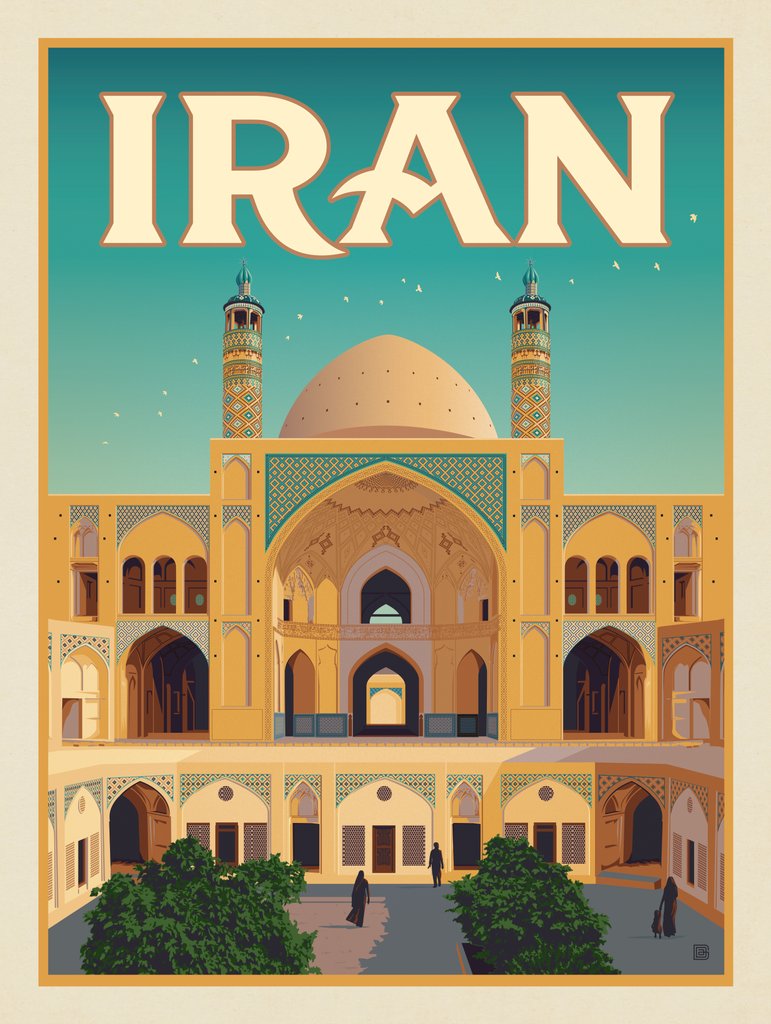 Iran - Art Print - Artwork