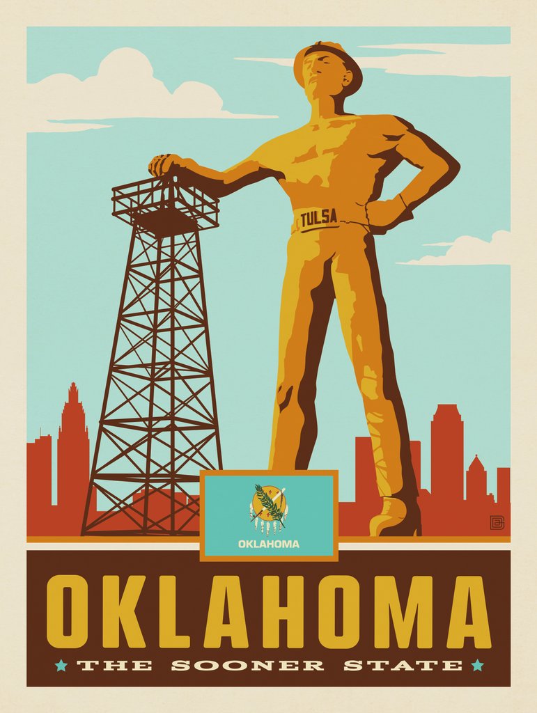 Oklahoma State Pride - Art Print - Artwork