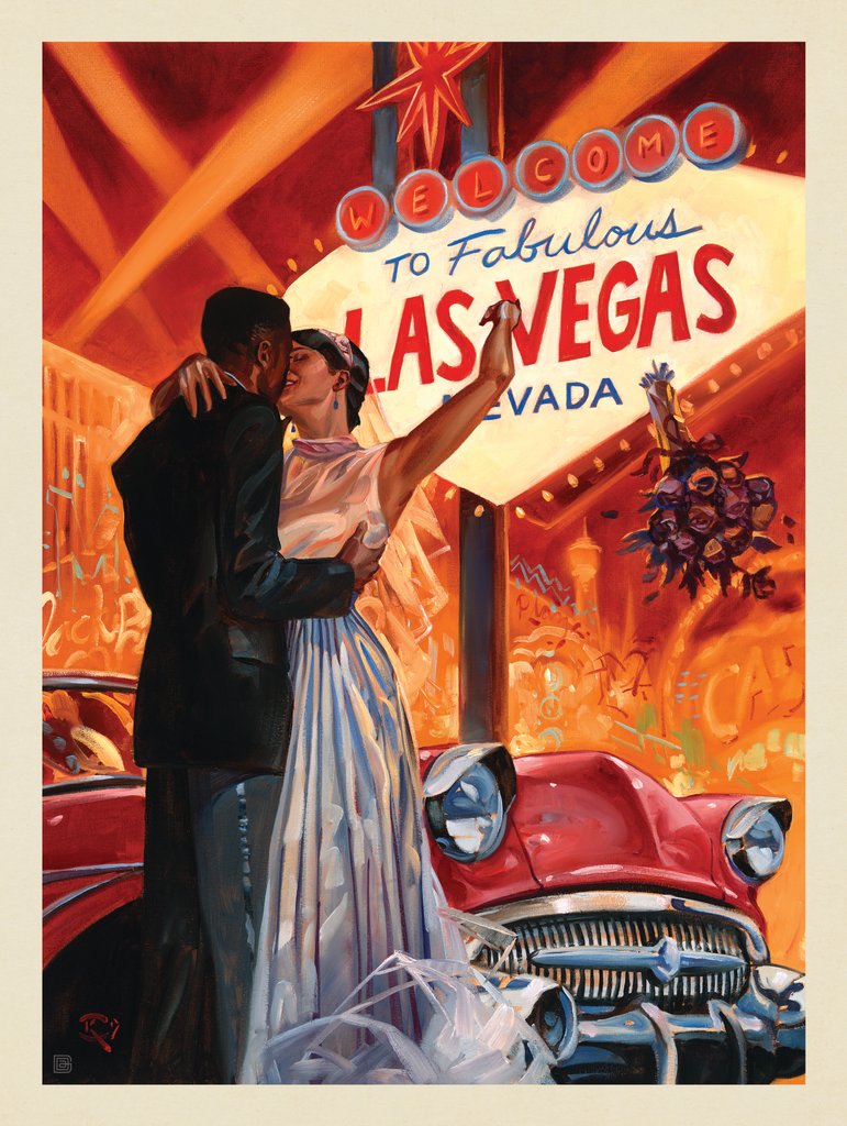 Las Vegas Wedding - Notecards - Artwork
