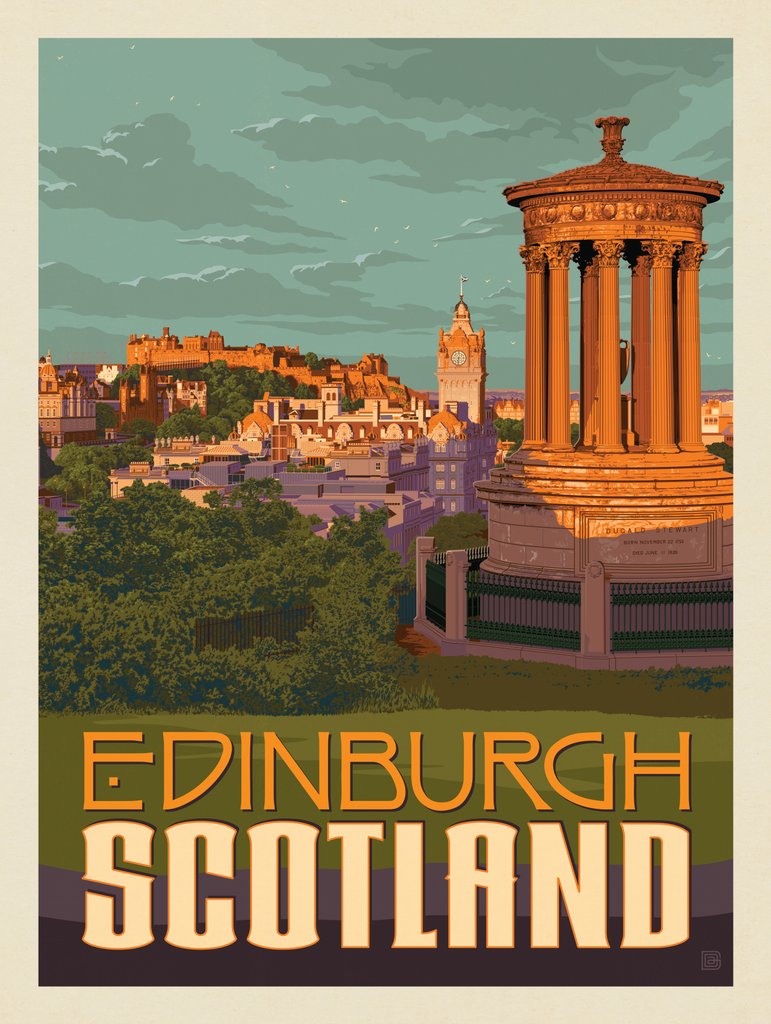 Scotland: Edinburgh - Canvas - Artwork