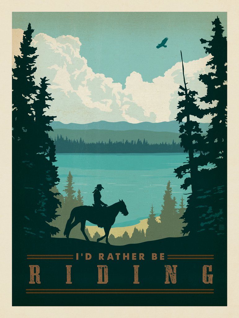 I’d Rather Be Riding - Postcards - Artwork