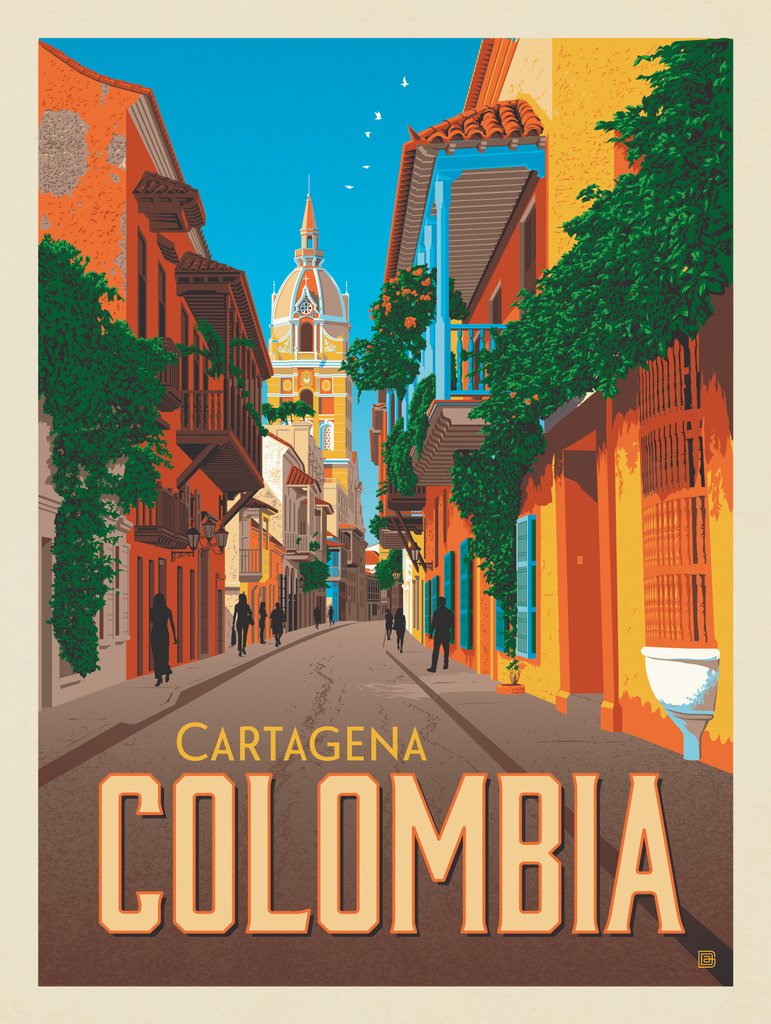 Colombia: Cartagena - Postcards - Artwork