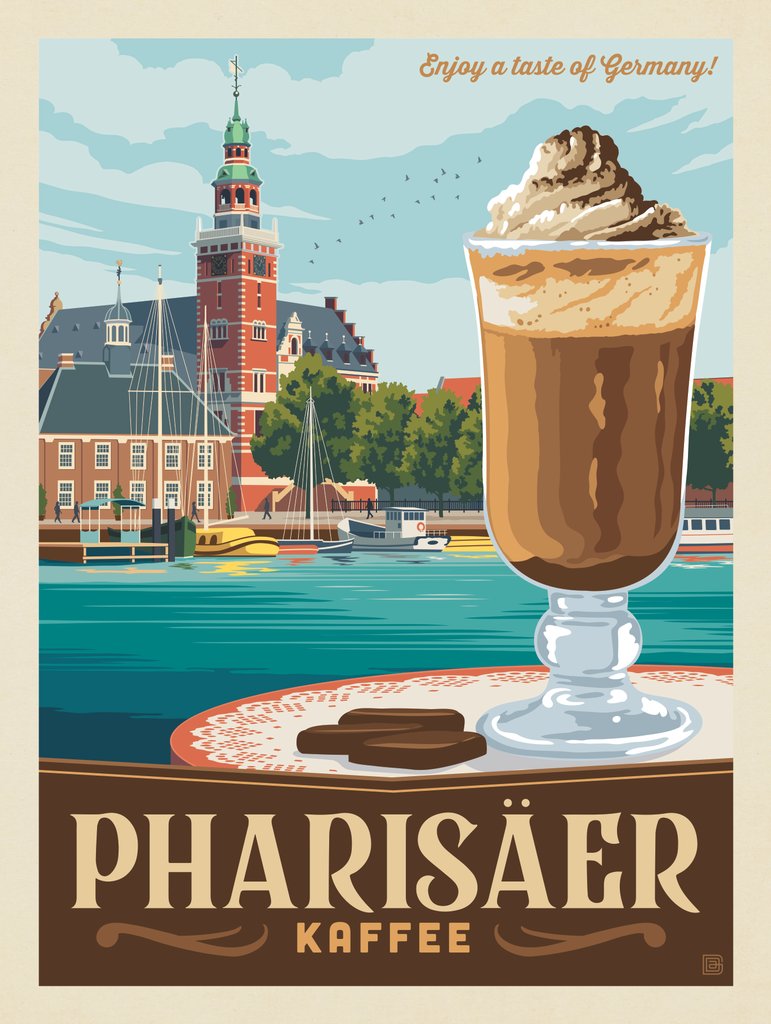 Pharisäer Kaffee (A Taste Of Germany) - Postcards - Artwork