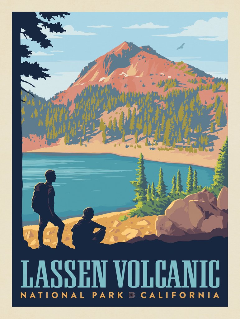 Lassen Volcanic National Park: Lake Helen - Canvas - Artwork
