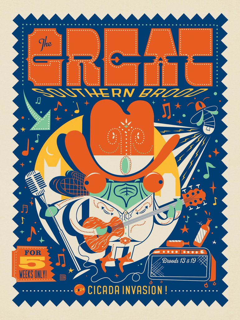 Cicada Invasion: Southern Brood 2 - Art Print - Artwork