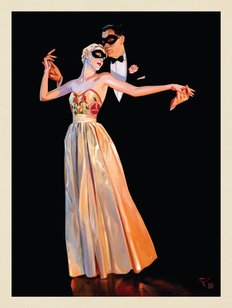 Wall Calendar 10-October: Masquerade Ball - Notecards - Artwork