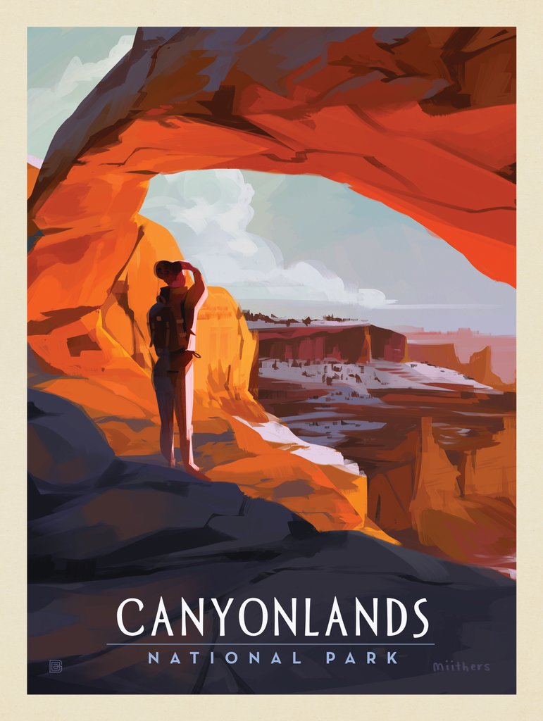 Canyonlands: Under Mesa Arch - Metal Sign - Artwork