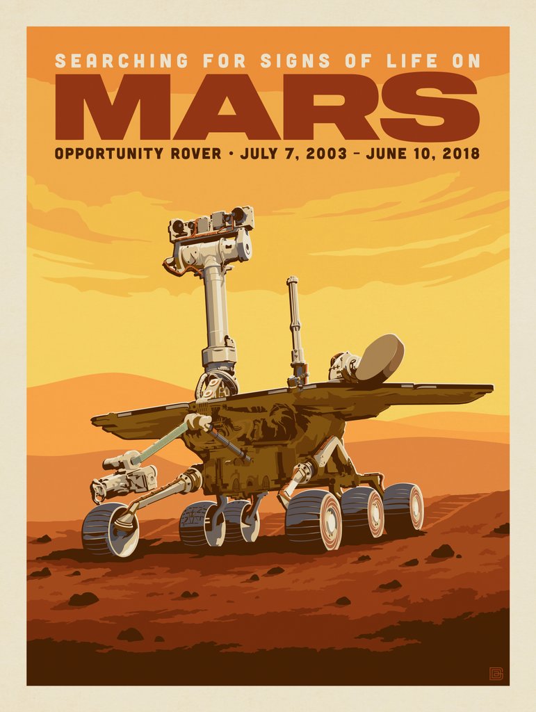NASA 2003: Mars Opportunity Rover - Notecards - Artwork