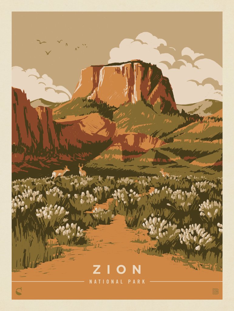 Zion National Park: The Promised Land - Canvas - Artwork