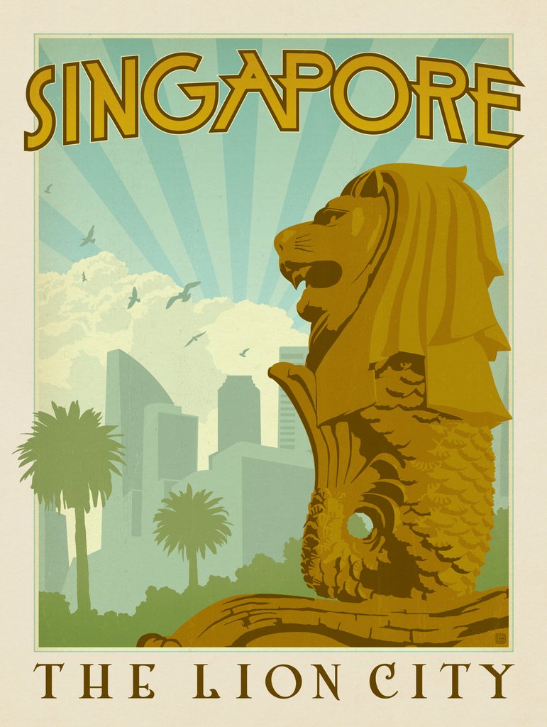 Singapore - Postcards - Artwork