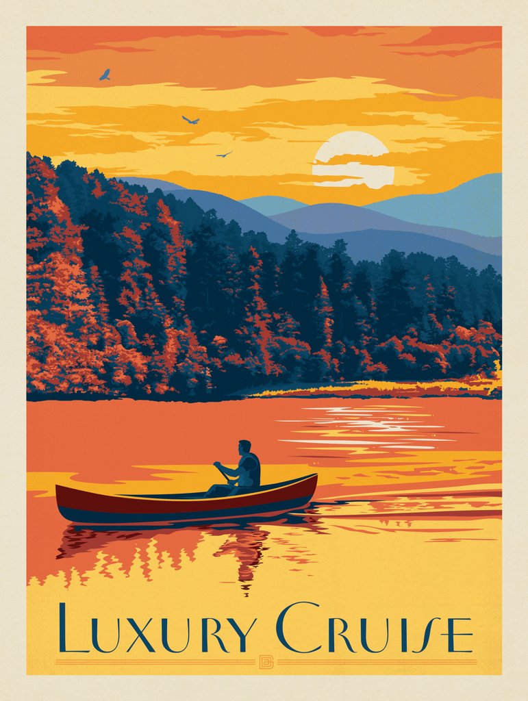 Luxury Cruise - Postcards - Artwork