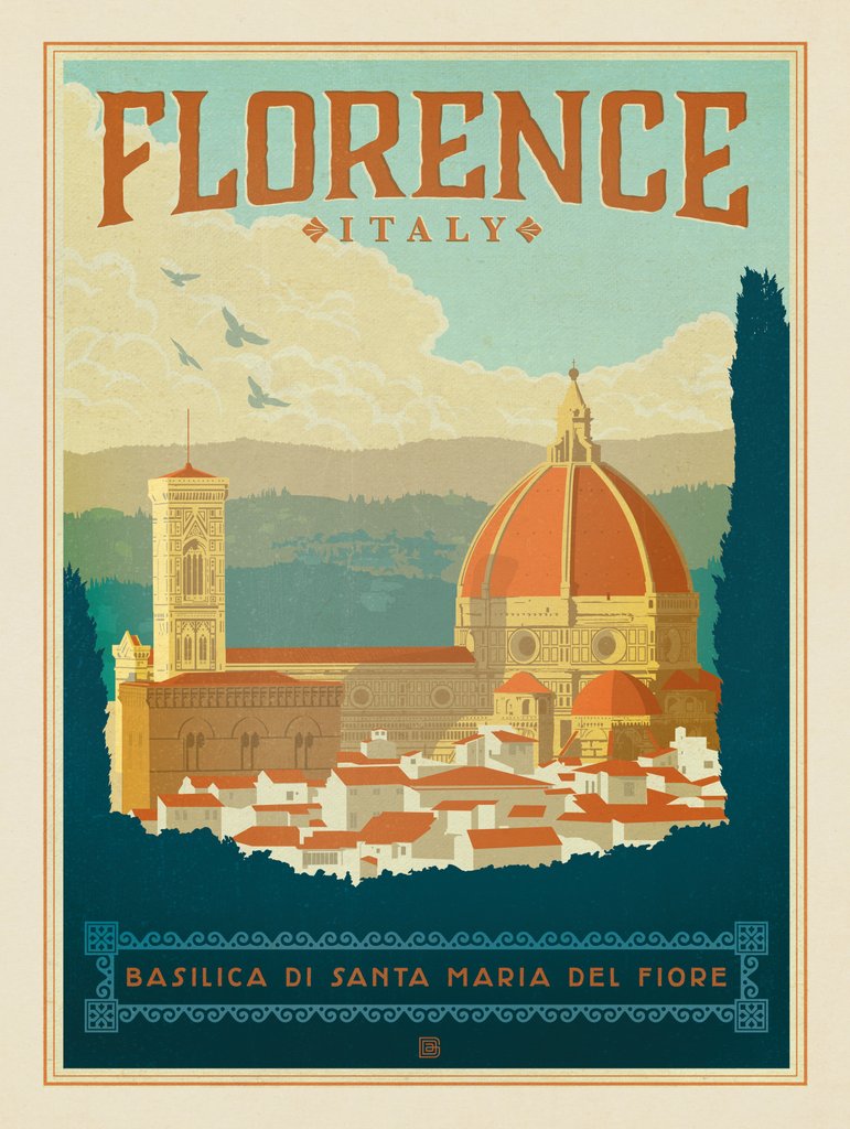 Italy: Florence - Art Print - Artwork